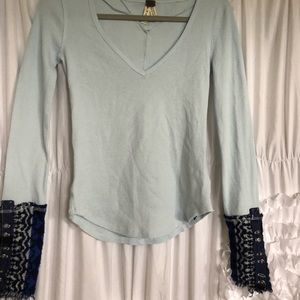 Free People Thermal Art School Top